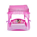 Delta Children Disney Princess Plastic Toddler Canopy Bed, Pink