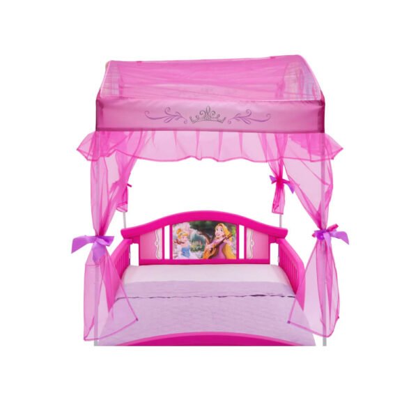 Delta Children Disney Princess Plastic Toddler Canopy Bed, Pink