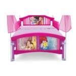 Delta Children Disney Princess Plastic Toddler Canopy Bed, Pink